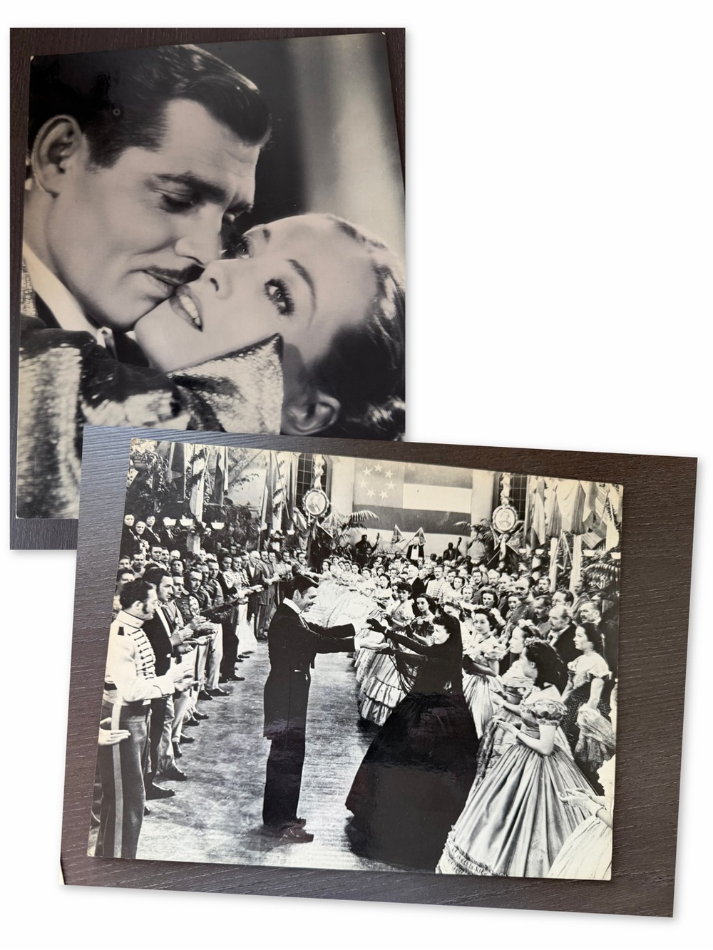 Vintage 1972 Clark Gable Hollywood Photo Prints Set of 2 8x10